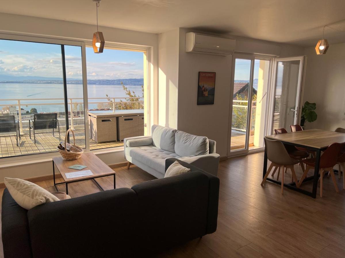 Leman Panoramique Avec Terrasse A Deux Pas Du Centre-Ville Evian-les-Bains Ngoại thất bức ảnh